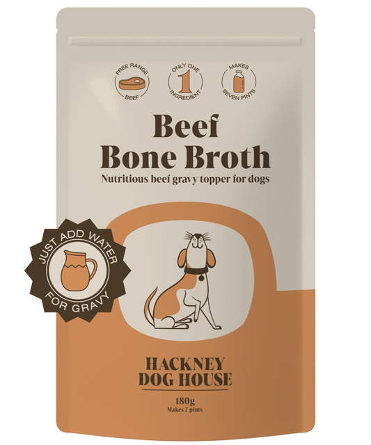 50 Unit Pack | Beef Bone Broth Powder for Dogs | Makes Five Litres (RRP: £17.95)